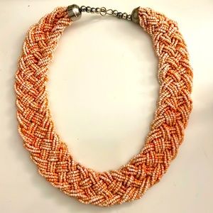 Pink beaded necklace